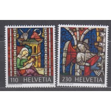 Suiza Correo 2022 Yvert 2743/44 ** Mnh Navidad - Arte