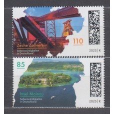 Alemania Federal Correo 2023 Yvert 3522/23 ** Mnh Turismo