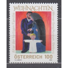 Austria Correo 2022 Yvert 3572 ** Mnh Navidad