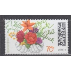 Alemania Federal Correo 2023 Yvert 3534 ** Mnh Saludo Floral - Flores