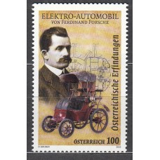 Austria Correo 2023 Yvert 3576 ** Mnh Porsche Elektro - Automovil