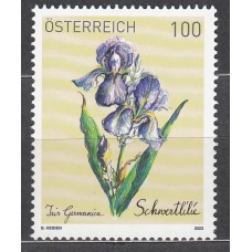 Austria Correo 2023 Yvert 3586 ** Mnh Iris Germanica - Flor