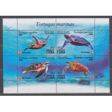 Cuba Correo 2020 Yvert 5927/30 ** Mnh Tortujas Marinas - Fauna