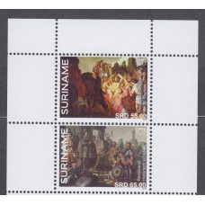 Surinam Correo 2022 Yvert 3208/9 ** Mnh Upaep  Arte