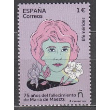 España II Centenario Correo 2023 Edifil 5639 ** Mnh 75º aniv Fallecimiento Maria de Maeztu
