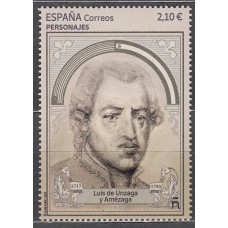 España II Centenario Correo 2023 Edifil 5636 ** Mnh Luis de Unzaga y Amezaga