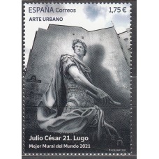 España II Centenario Correo 2023 Edifil 5637 ** Mnh Mejor Mural del Mundo2021 Lugo