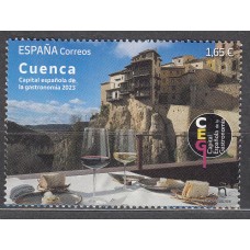 España II Centenario Correo 2023 Edifil 5641 ** Mnh Cap. Gastronomia Cuenca