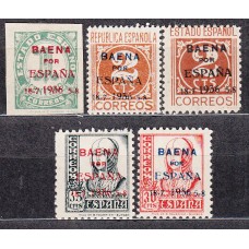 Locales Patrióticos Baena 1937 Edifil 11/15 * Mh