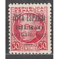 Locales Patrióticos Bilbao 1937 Edifil 8 ** Mnh