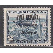 Locales Patrióticos Burgos 1937 Edifil 72hccb ** Mnh Sobrecarga Negra