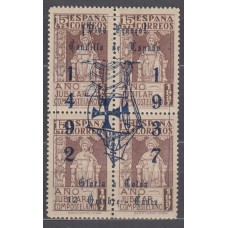 Locales Patrióticos Cádiz 1937 Edifil 27hea ** Mnh Carabela Invertida