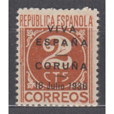 Locales Patrióticos La Coruña 1938 Edifil 23 ** Mnh