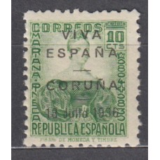 Locales Patrióticos La Coruña 1938 Edifil 24 ** Mnh