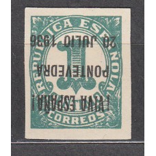 Locales Patrióticos Pontevedra 1936 Edifil 2hi ** Mnh Sobrecarga Invertida