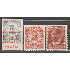 Locales Patrióticos Vitoria 1937 Edifil 1hcc/3hcc ** Tipo I