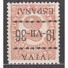 Locales Patrióticos Vitoria 1937 Edifil 3hi ** Mnh Tipo I Sobrecarga Invertida