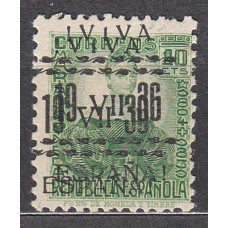 Locales Patrióticos Vitoria 1937 Edifil 7hh * Mh Doble Sobrecarga