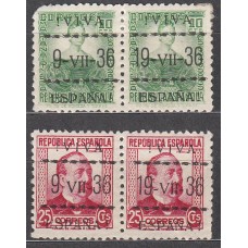 Locales Patrióticos Vitoria 1937 Edifil 7he/10he * Mh sin 1 en 19