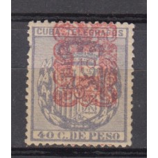 Cuba Sueltos Telegrafos Edifil 58 * Mh