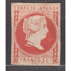 Filipinas Correo 1862 Edifil 10 (*) 10 Mng