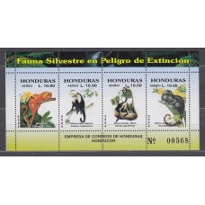 Honduras Aereo 2004 Yvert 1193/96 ** Mnh Protección de la Fauna Salvaje - Fauna