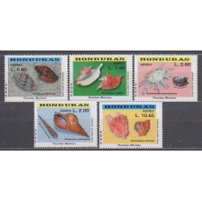 Honduras Aereo 2004 Yvert 1172/76 ** Mnh Caracolas - Fauna Marina