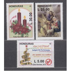 Honduras Aereo 2014 Yvert 1370/72 ** Mnh Navidad