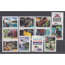 Honduras Aereo 2016 Yvert 1421/1432 ** Mnh Turismo