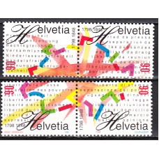 Suiza Correo 1998 Yvert 1563/66 ** Mnh