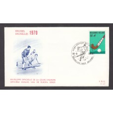 Belgica Sobres Primer Dia FDC Yvert 1548 - Bruseles Deportes 1970