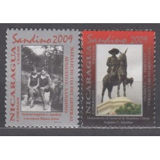 Nicaragua Correo 2009 Yvert 2663/64 ** Mnh Personajes - Augusto Sandino