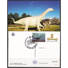 España II Centenario Tarjetas del Correo 2023 Edifil 178 usado Mnh Juvenia Teruel - Dinosaurios