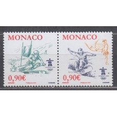 Monaco Correo 2009 Yvert 2710/11 ** Mnh Deportes - Olimpiada de Invierno Vancouver