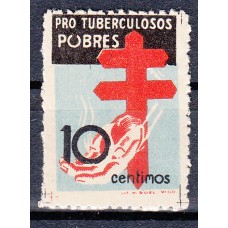 España Variedades 1937 Edifil 840ta ** Mnh " O de POBRES rota