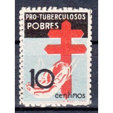 España Variedades 1937 Edifil 840dd ** Mnh Dentado doble margen izquierdo