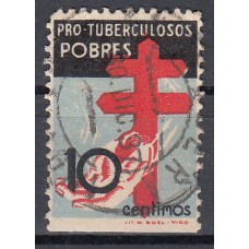 España Variedades 1937 Edifil 840smz usado sin dentar margen inferior