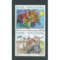 Herceg Bosna - Correo Yvert 67/8 ** Mnh Circo