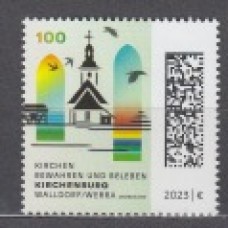 Alemania Federal Correo 2023 Yvert 3545 ** Mnh Kirchenburg Walldorf