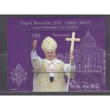 Austria Correo 2023 Yvert 3587 ** Mnh Papa Benedicto XVI