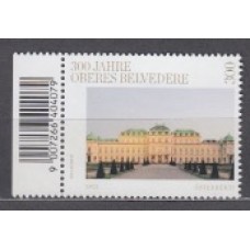 Austria Correo 2023 Yvert 3601 ** Mnh 300 Años Oberes Belvedere