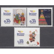 Ecuador Correo 2022 Yvert 3019/21 ** Mnh Navidad