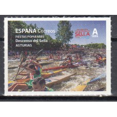 España II Centenario Correo 2023 Edifil 5682 ** Mnh Descenso del Sella Asturias