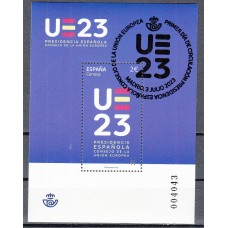 España II Centenario Correo 2023 Edifil 5674 usada Presidencia Española del Consejo de UE