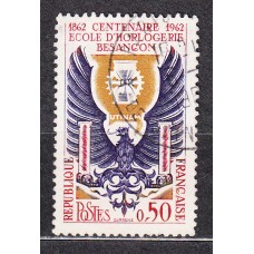 Francia - Correo 1962 Yvert 1342 usado   Escuela de relojeria