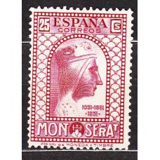 España Sueltos 1931 Edifil 642 ** Mnh Montserrat