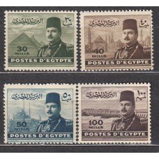 Egipto Correo 1947 Yvert 256/59 ** Mnh