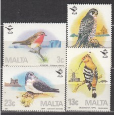 Malta Correo 1987 Yvert 743/46 ** Mnh Fauna - Aves