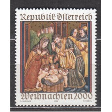 Austria Correo 2000 Yvert 2166 ** Mnh Navidad