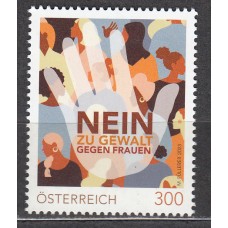 Austria Correo 2023 Yvert 3640 ** Mnh No a la Violencia